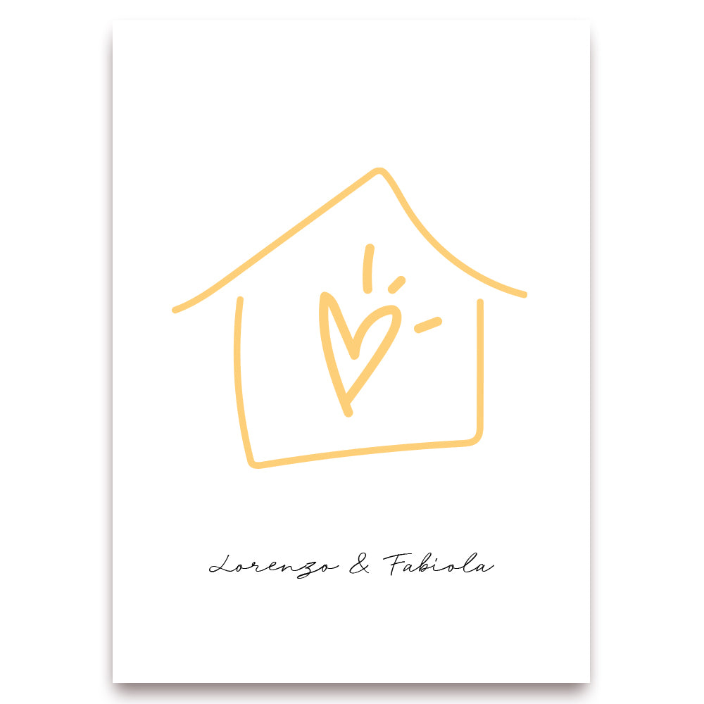 Poster Personalizzato Casa siamo noi