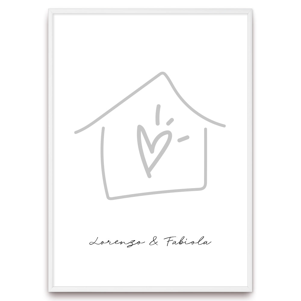 Poster Personalizzato Casa siamo noi
