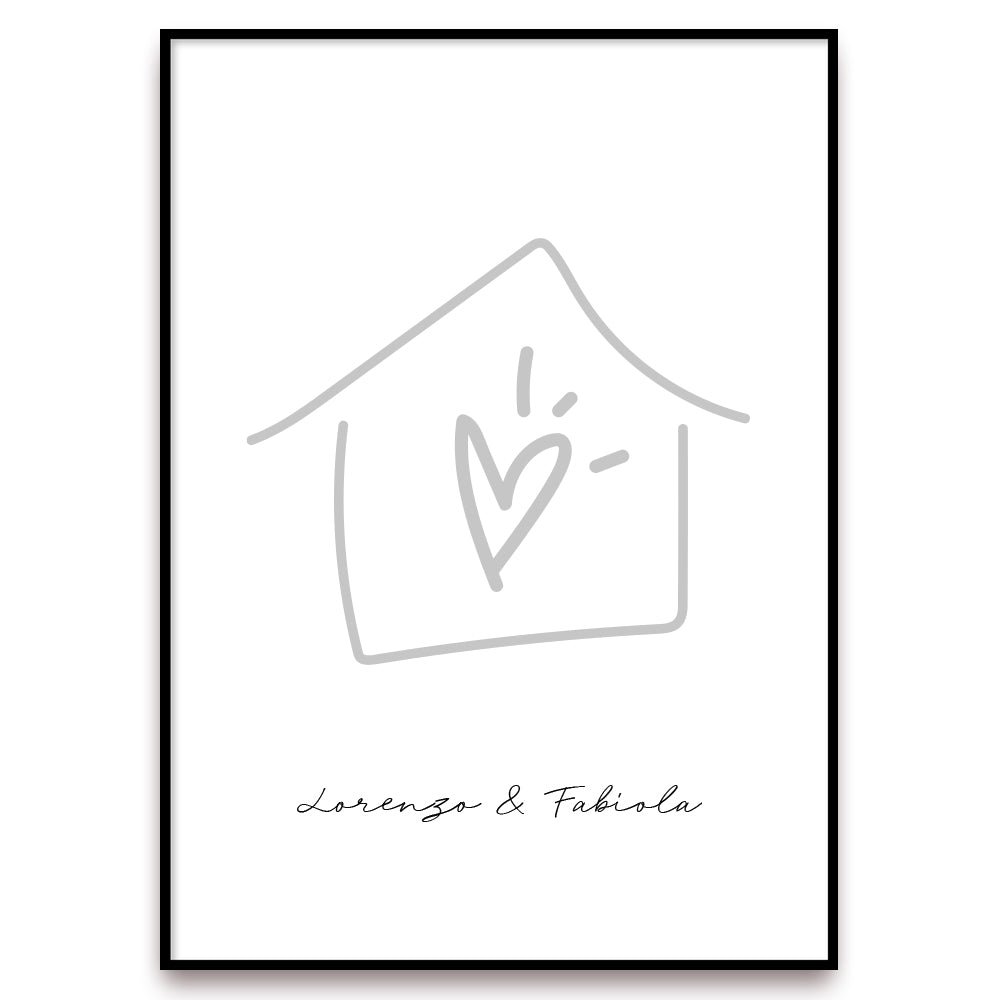 Poster Personalizzato Casa siamo noi