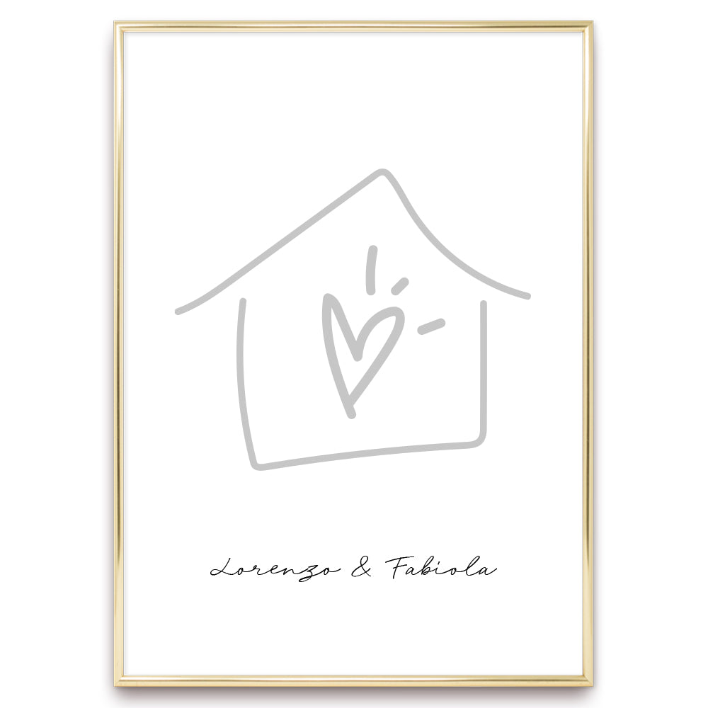 Poster Personalizzato Casa siamo noi
