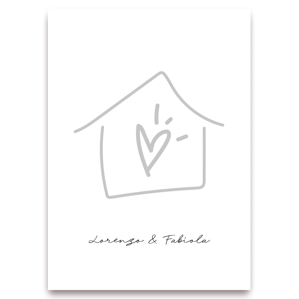 Poster Personalizzato Casa siamo noi