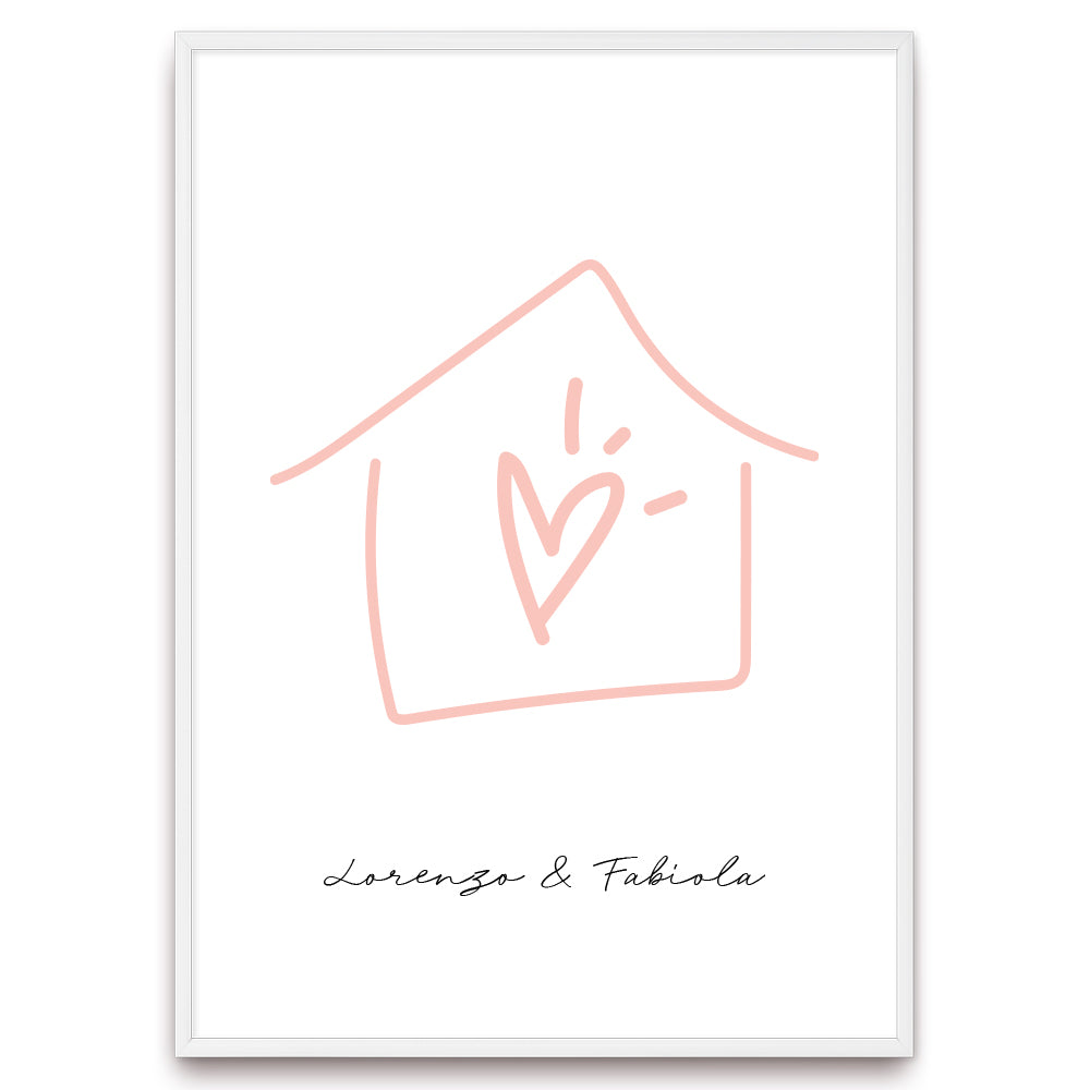 Poster Personalizzato Casa siamo noi