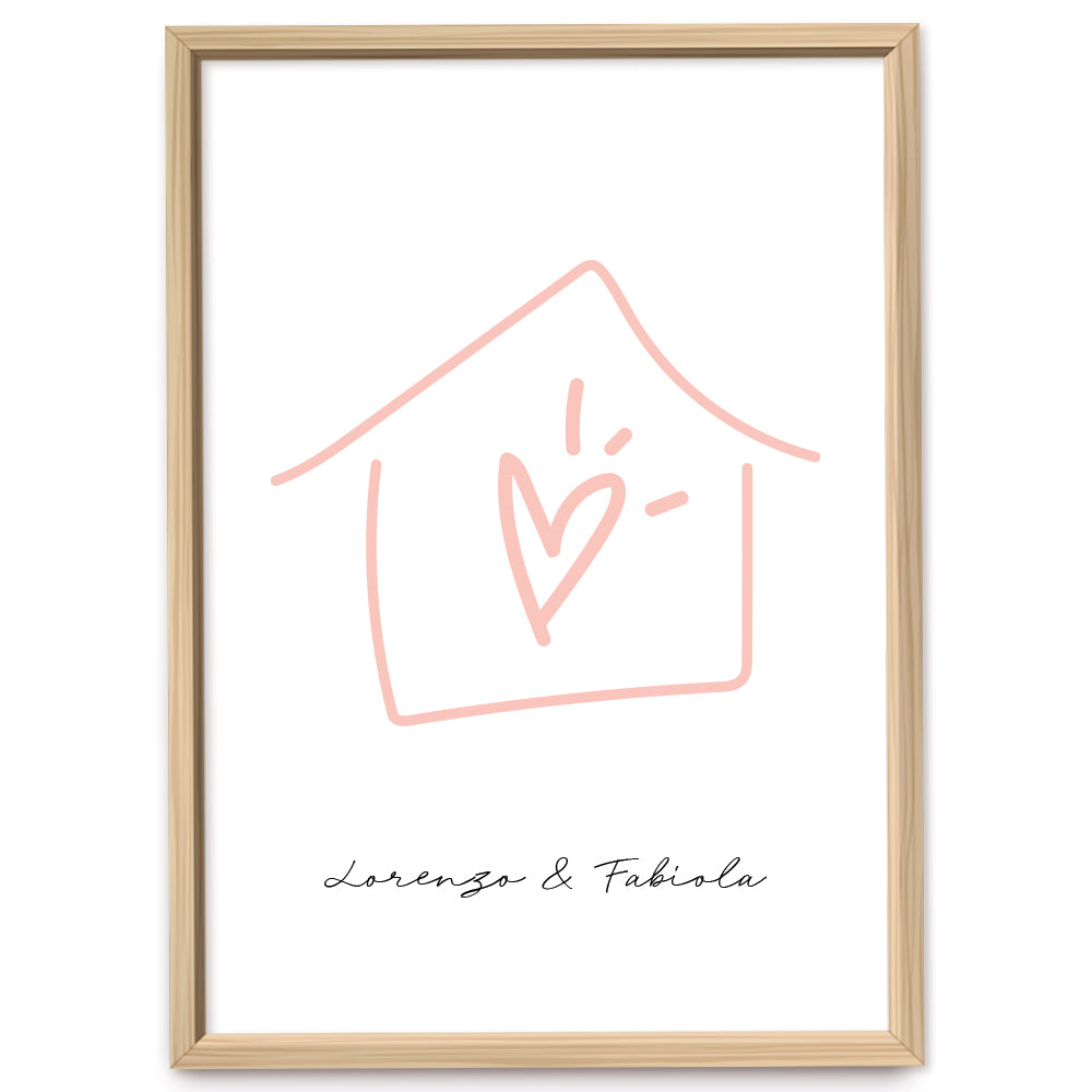 Poster Personalizzato Casa siamo noi