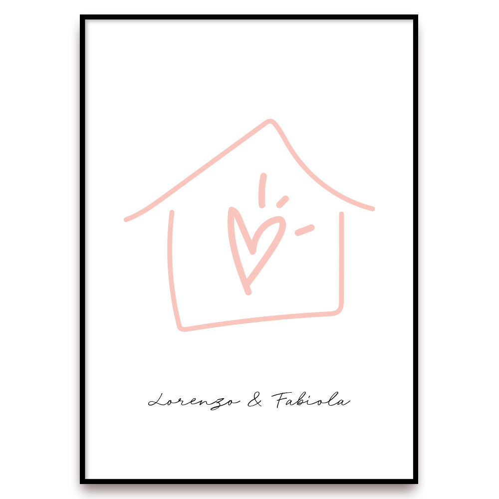 Poster Personalizzato Casa siamo noi