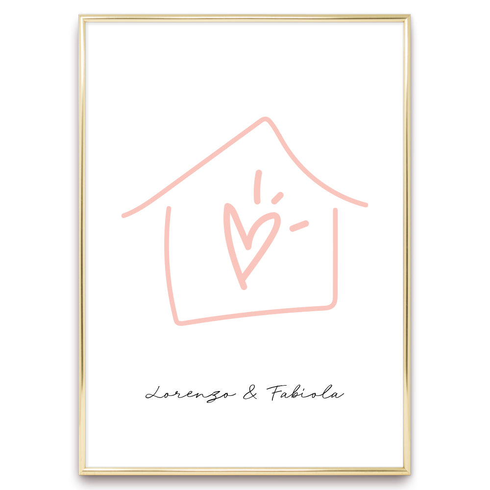 Poster Personalizzato Casa siamo noi