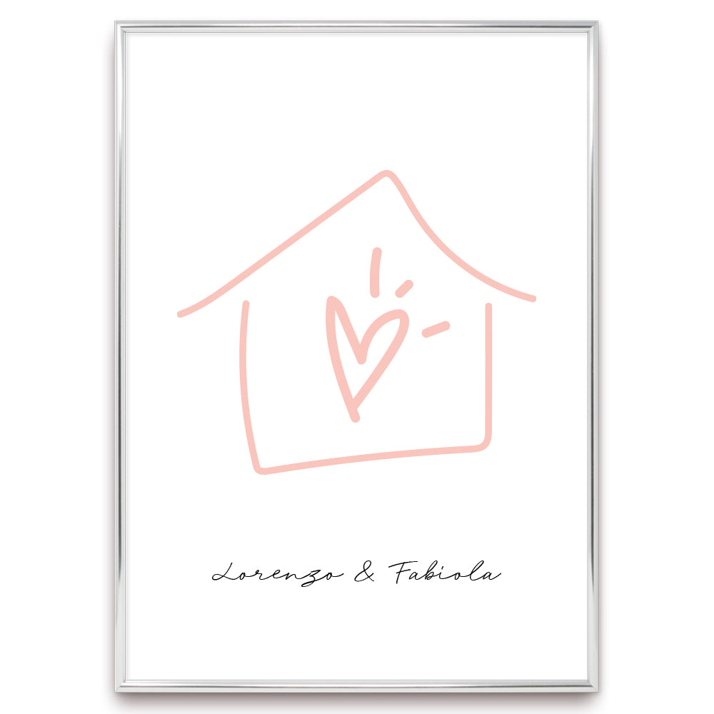 Poster Personalizzato Casa siamo noi