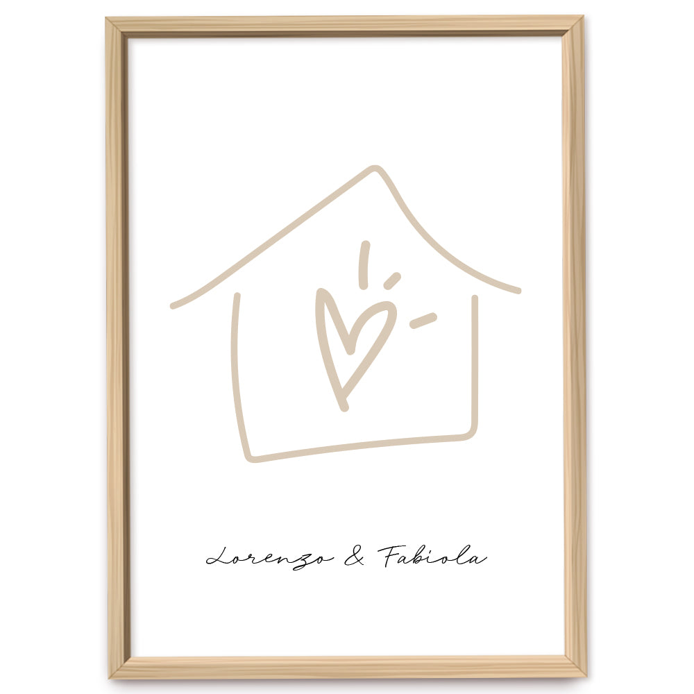 Poster Personalizzato Casa siamo noi