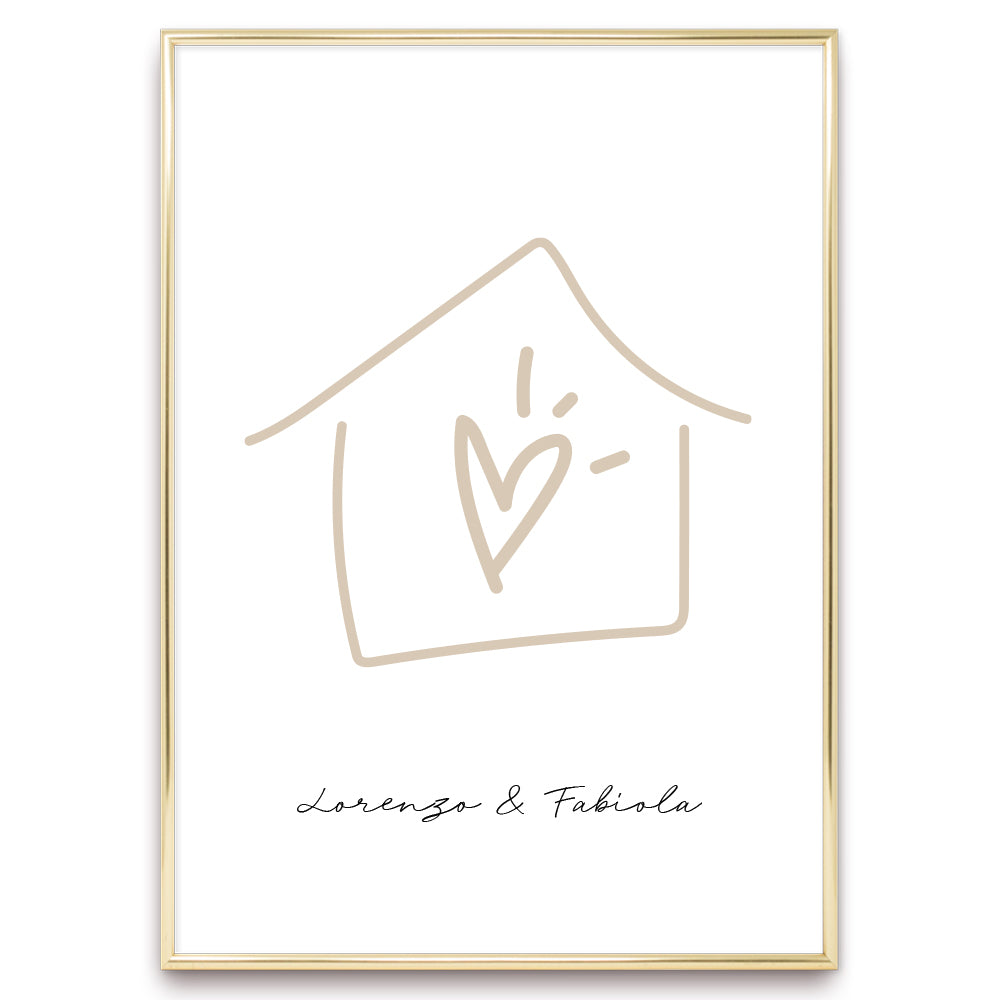 Poster Personalizzato Casa siamo noi