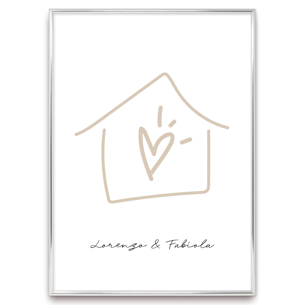 Poster Personalizzato Casa siamo noi