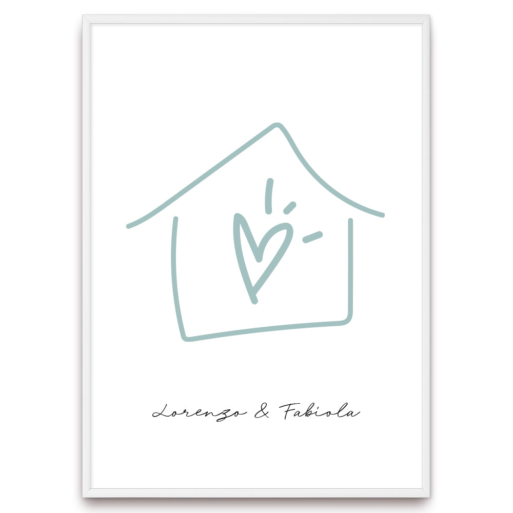 Poster Personalizzato Casa siamo noi