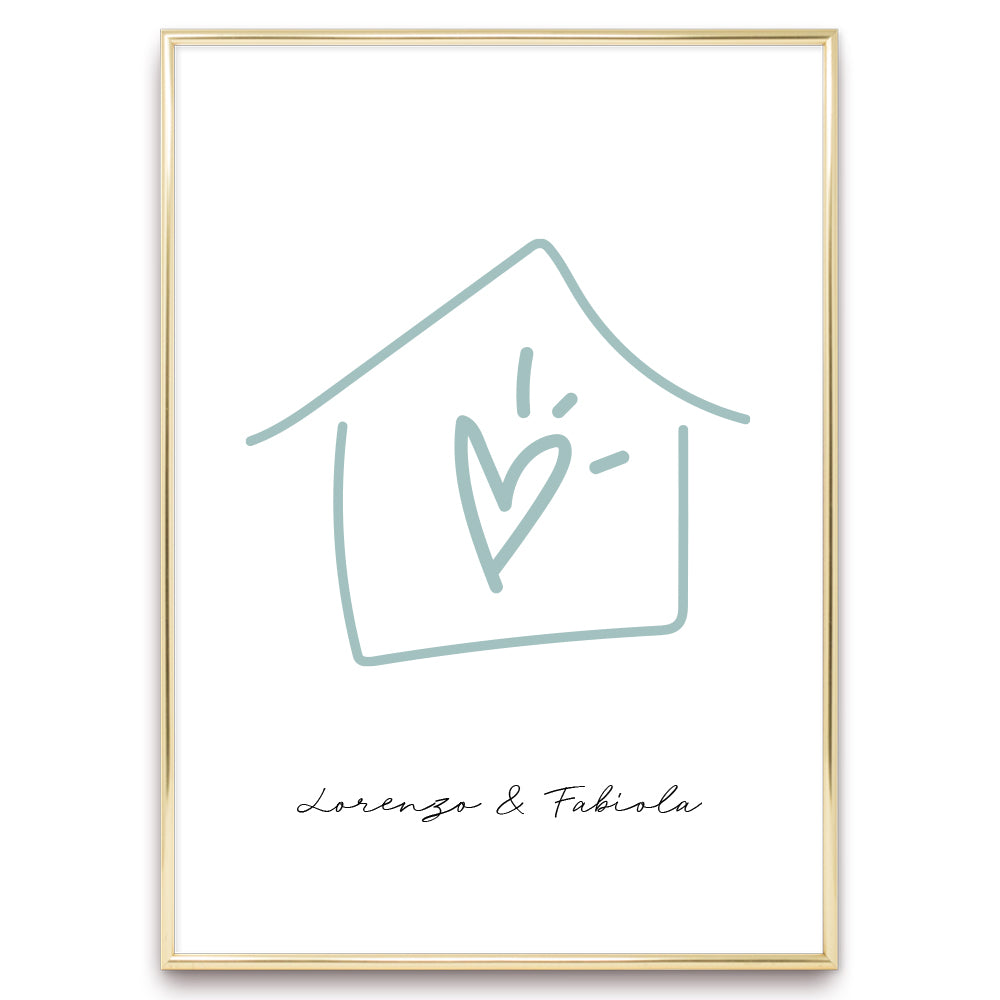 Poster Personalizzato Casa siamo noi