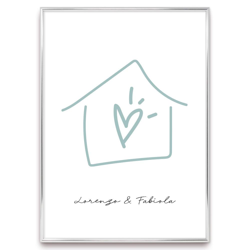Poster Personalizzato Casa siamo noi