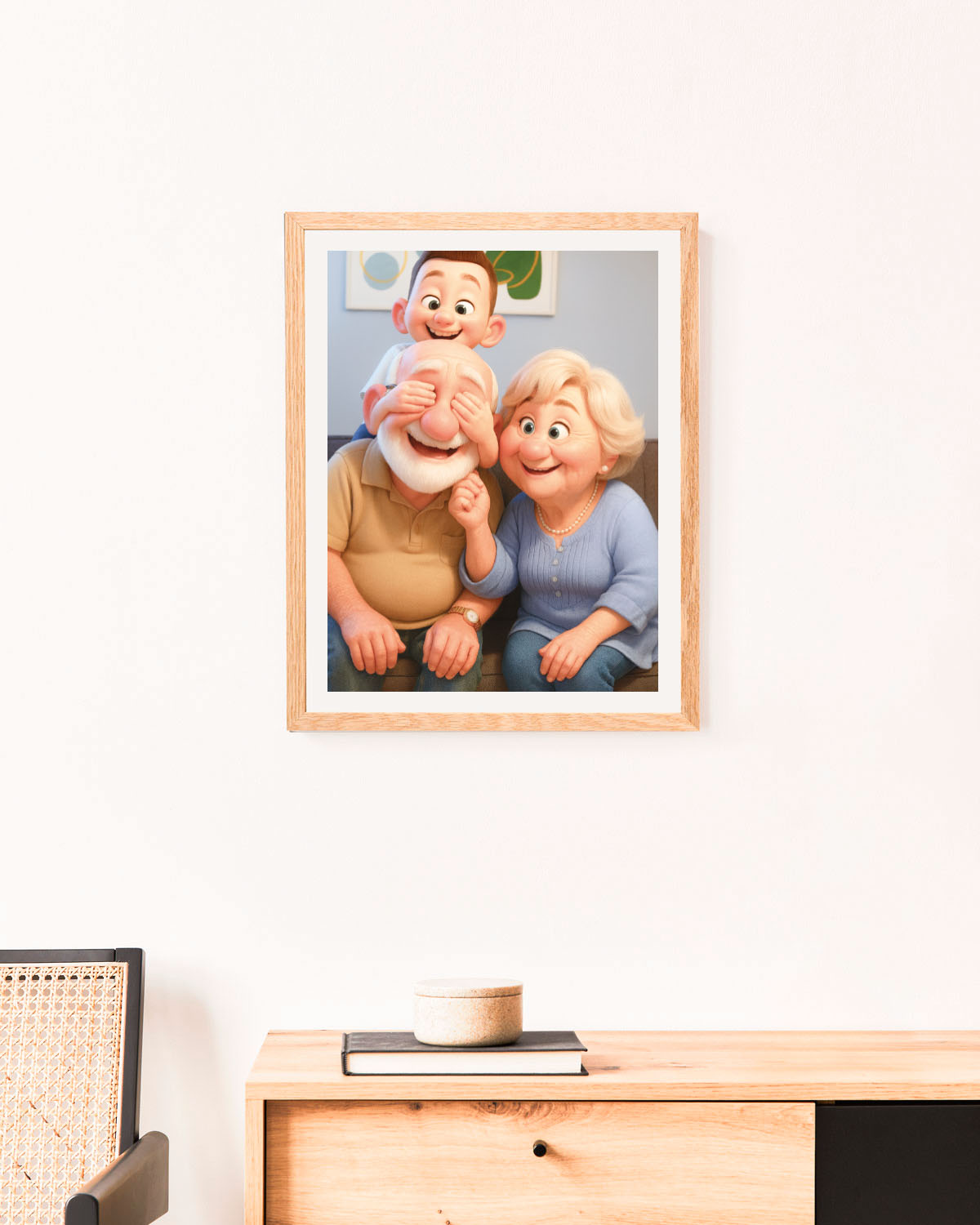 poster personalizzato stile pixar, idea regalo, poster moderno