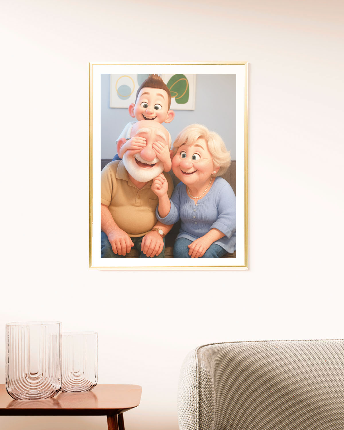 poster personalizzato stile pixar, idea regalo, poster moderno