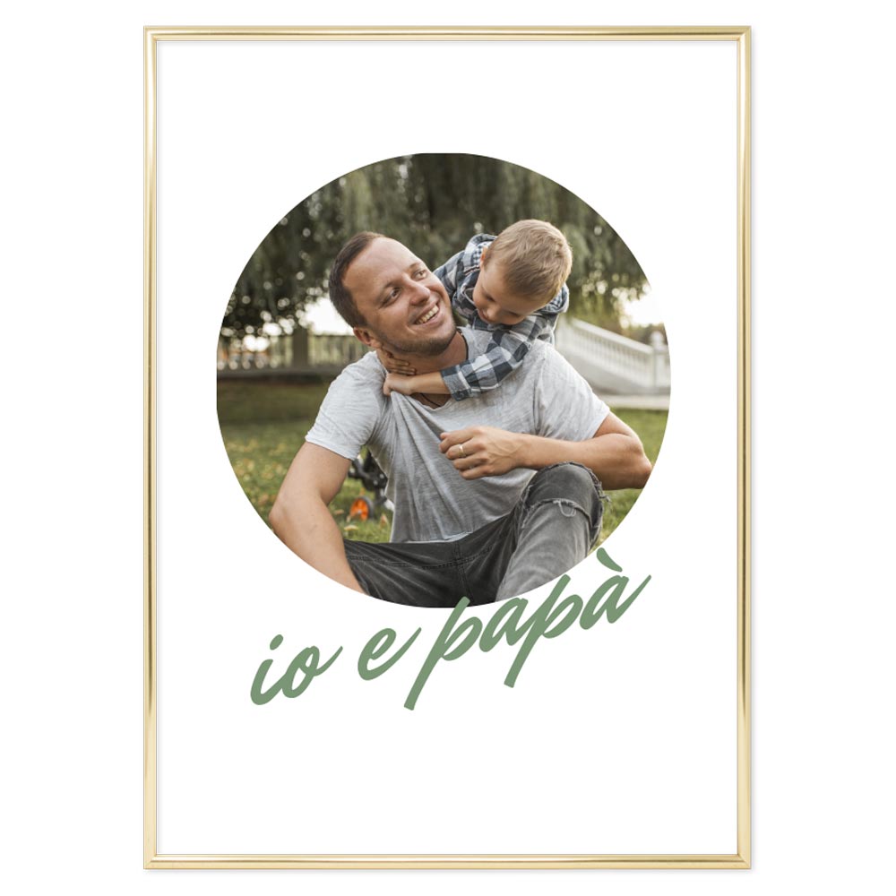 Poster Personalizzato Io e papà