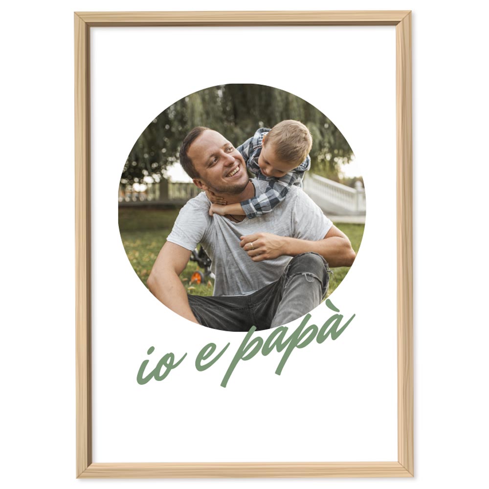 Poster Personalizzato Io e papà