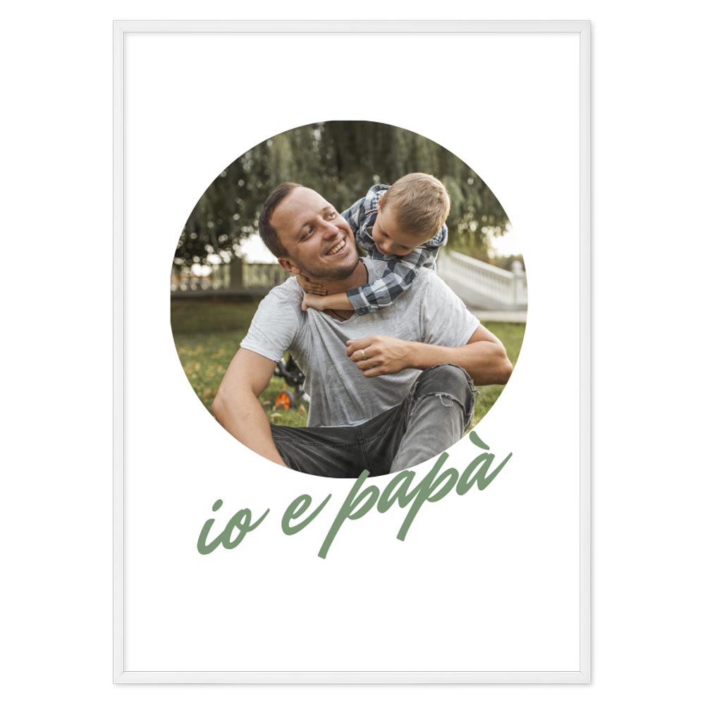Poster Personalizzato Io e papà