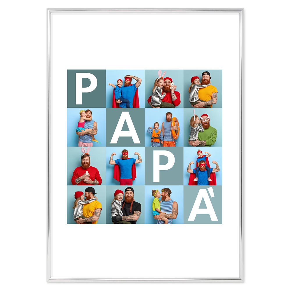 Poster Personalizzato Collage con le foto più belle Papà