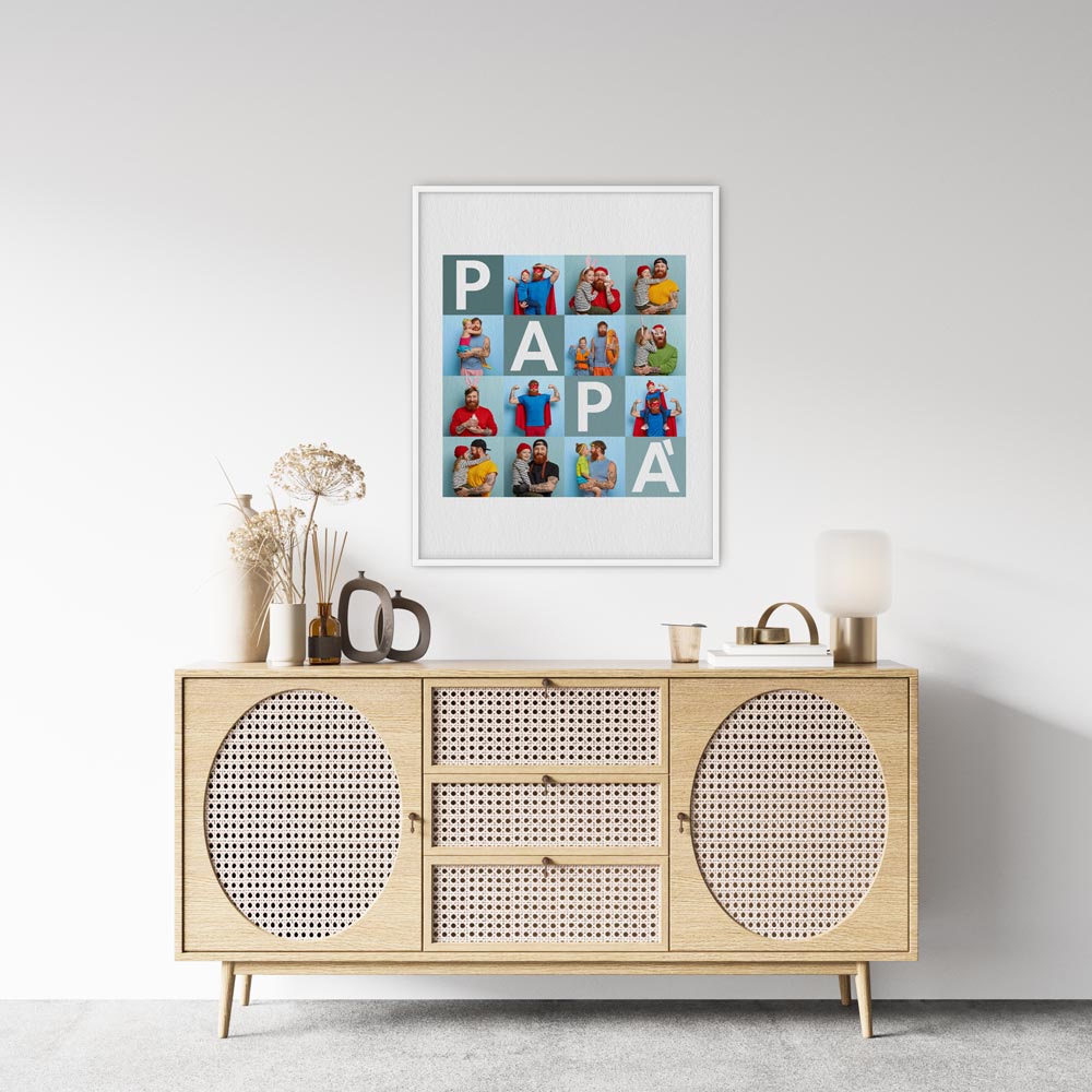 Poster Personalizzato Collage con le foto più belle Papà