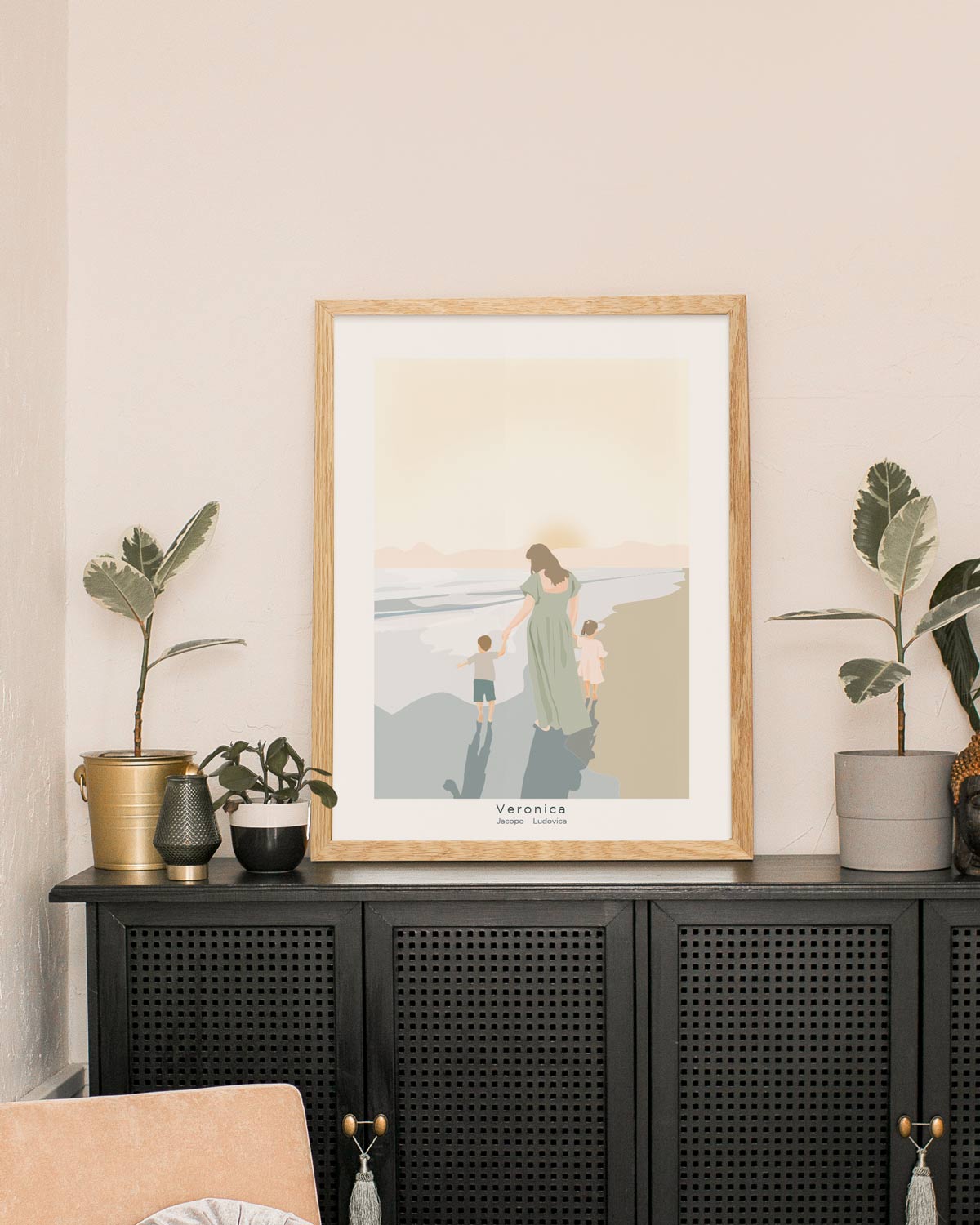 Poster Personalizzato Mamma con figli