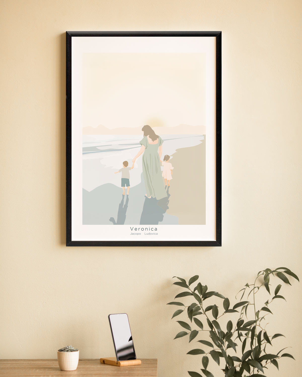 Poster Personalizzato Mamma con figli