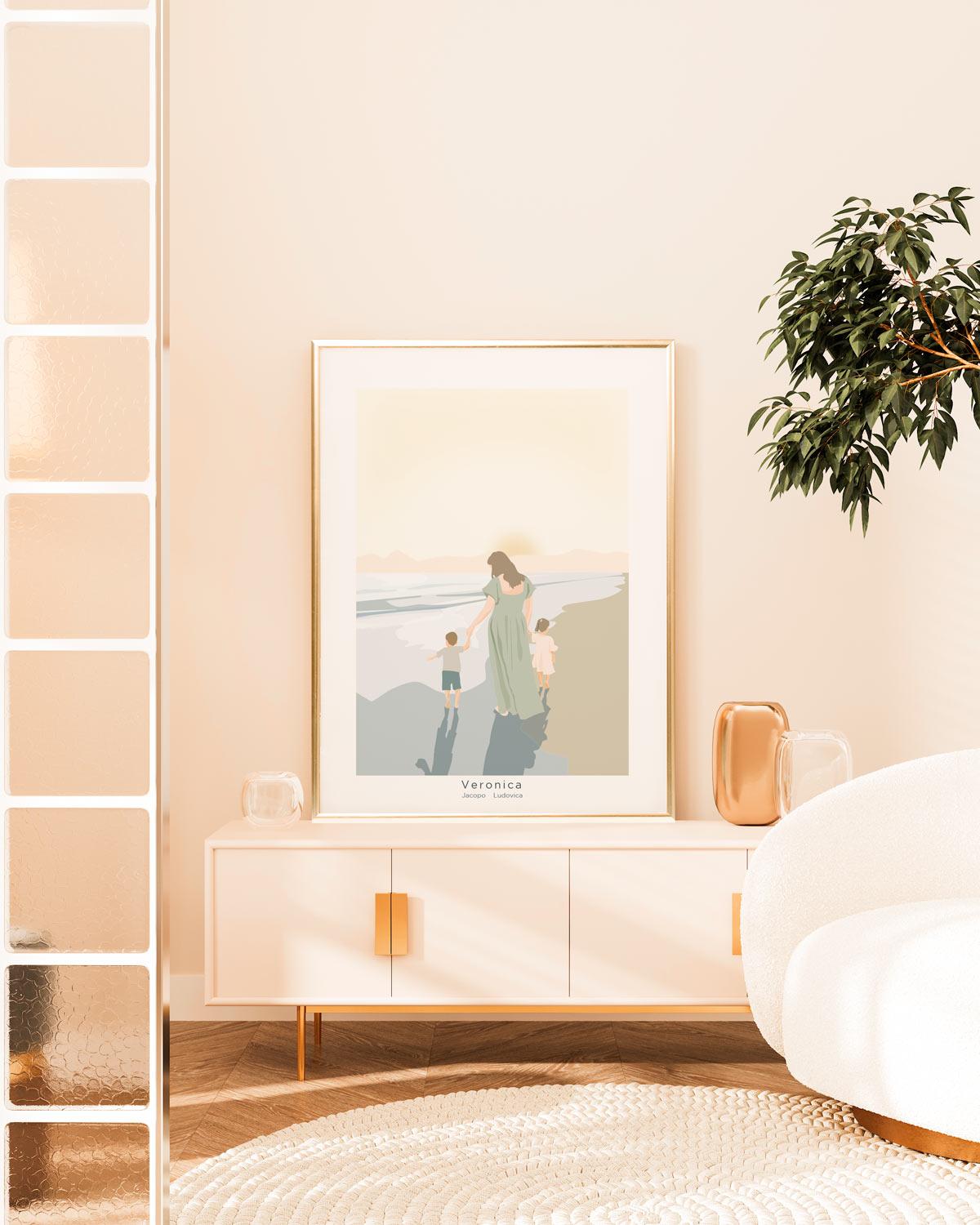 Poster Personalizzato Mamma con figli