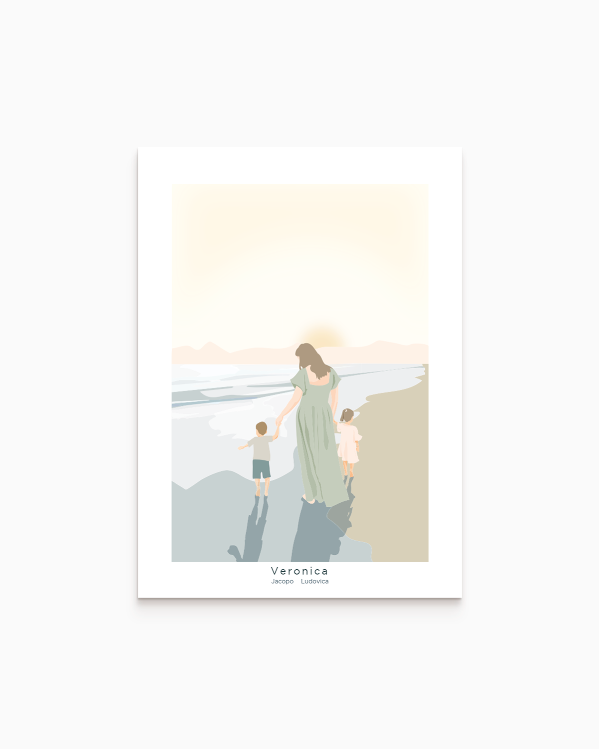 Poster Personalizzato Mamma con figli