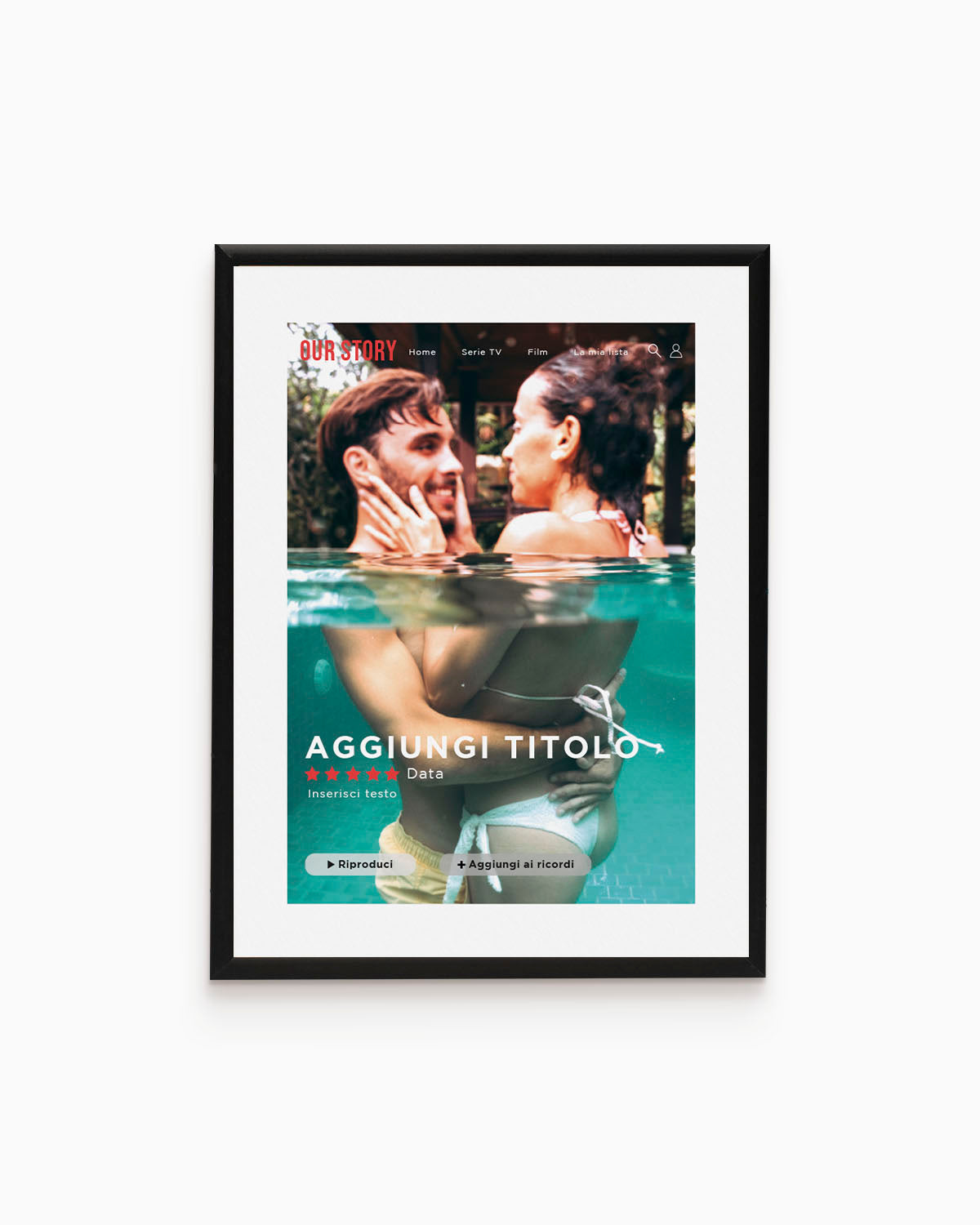 Poster Personalizzato Una storia da film