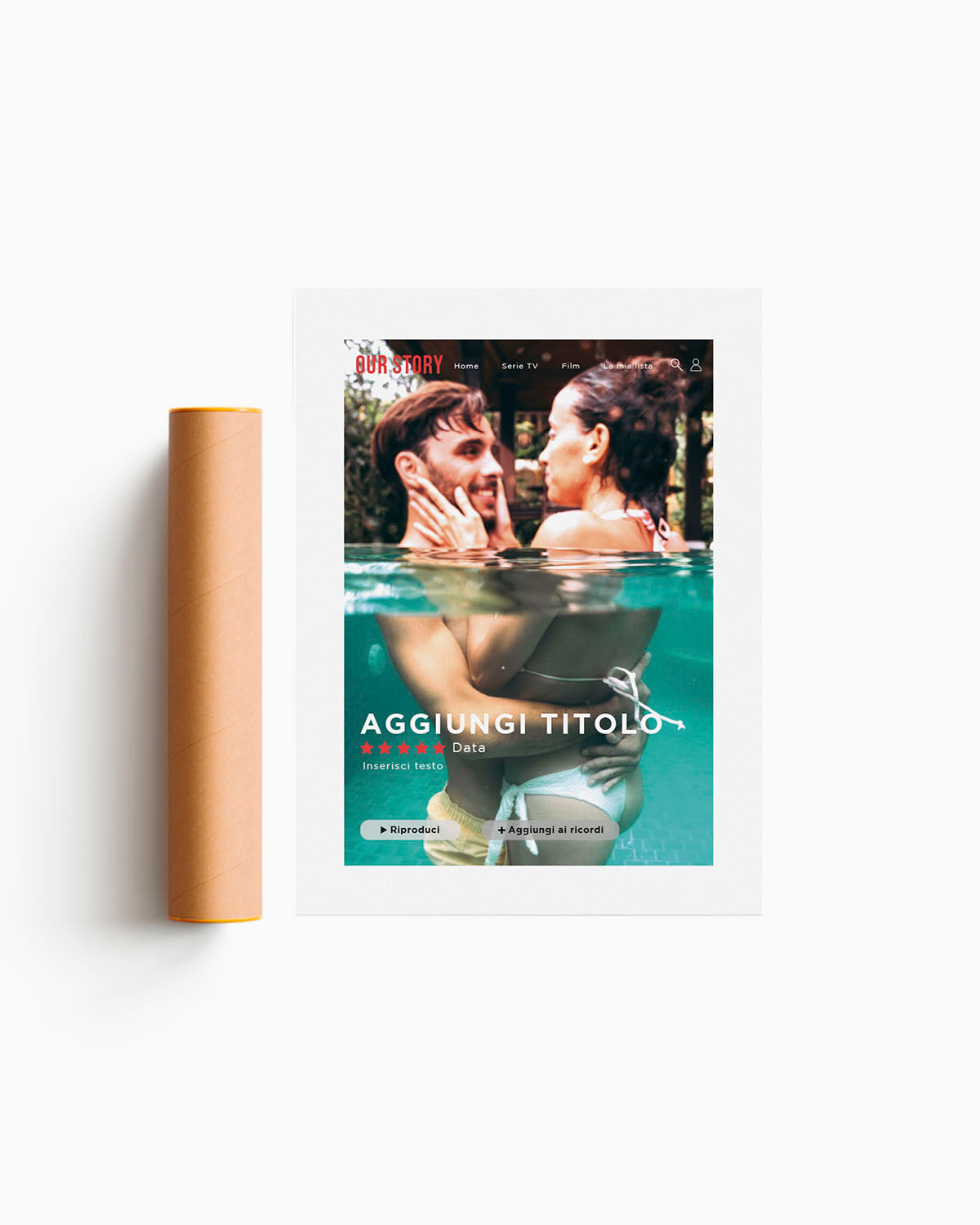 Poster Personalizzato Una storia da film