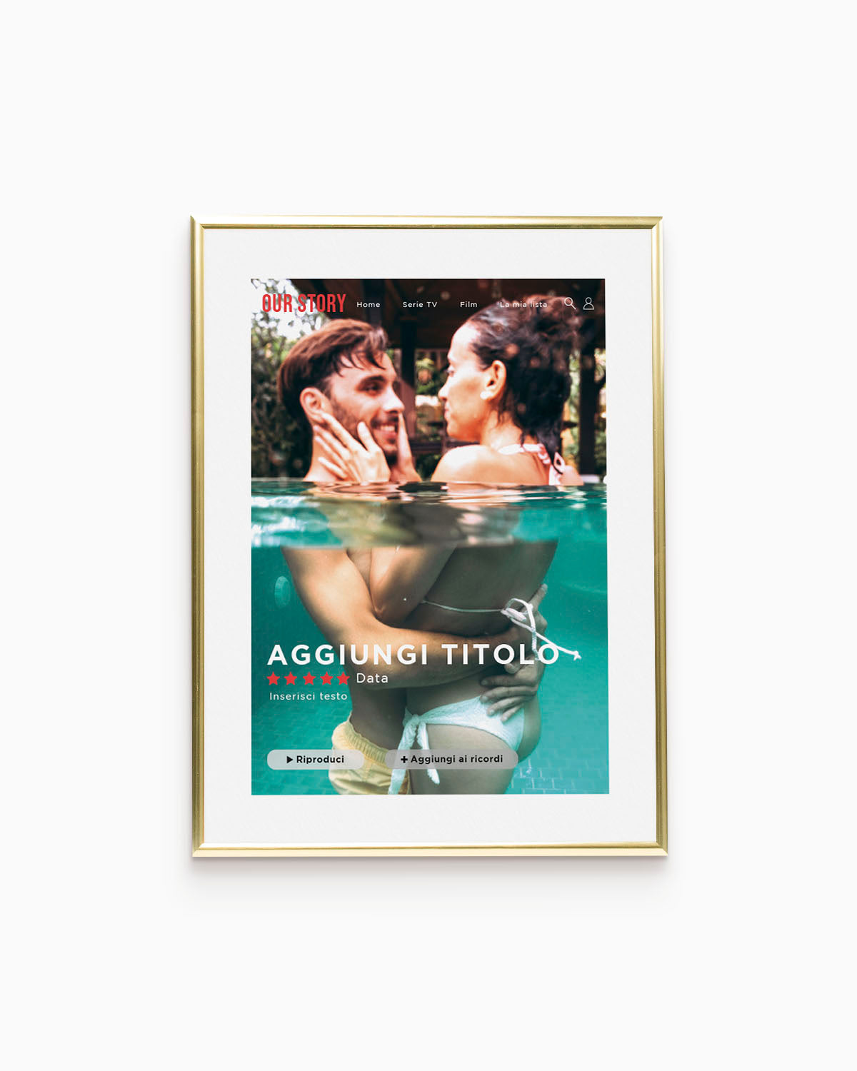 Poster Personalizzato Una storia da film