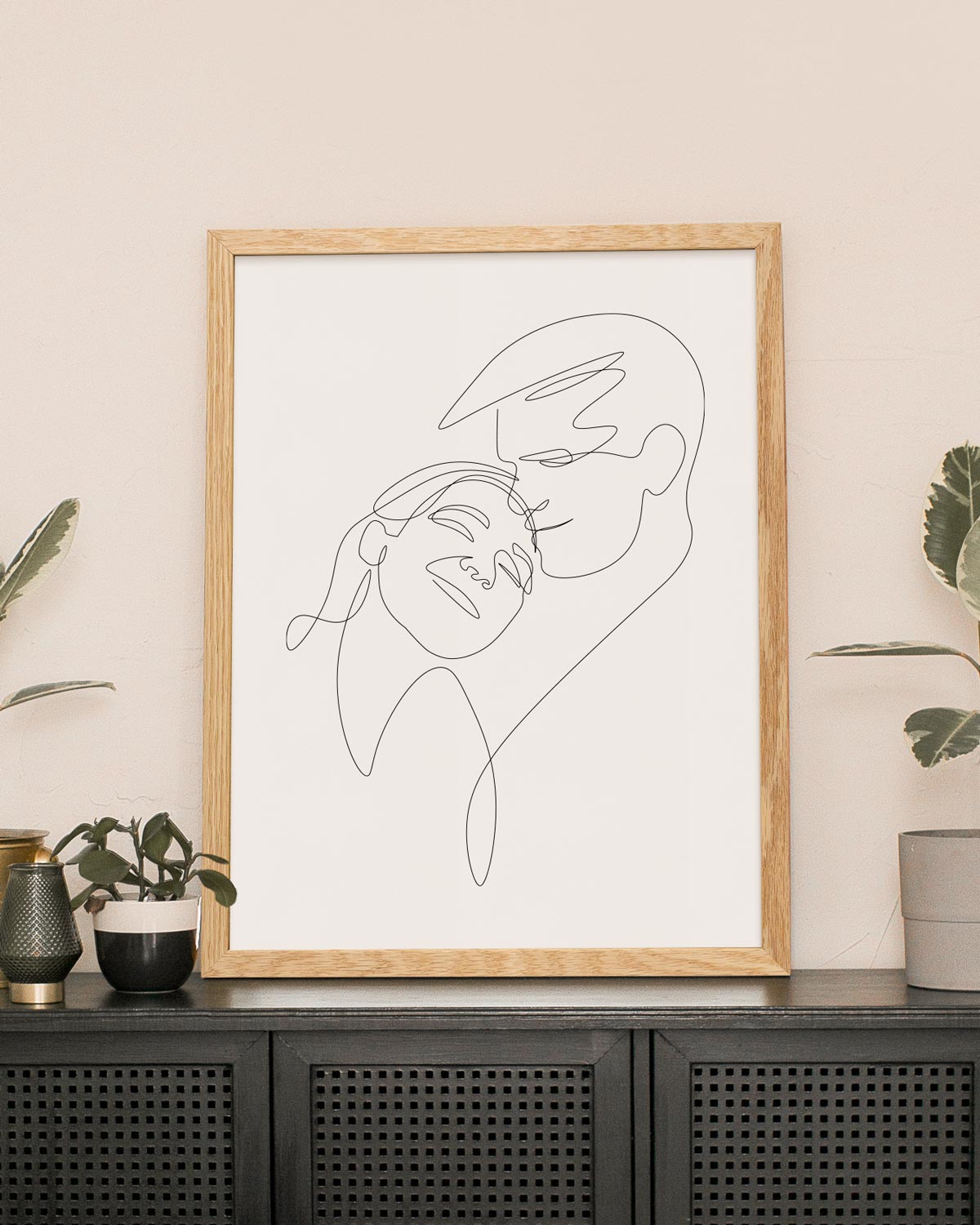 Poster Personalizzato Ritratto in Line Art