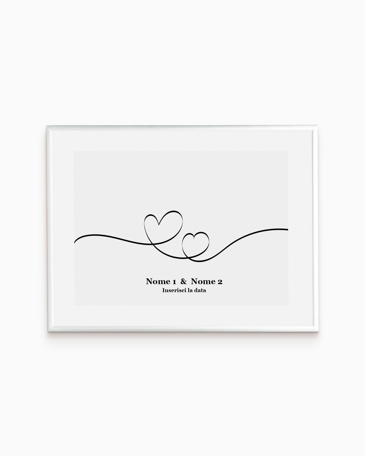 poster personalizzato moderno idea regalo, complemento d'arredo #colore_cornice-argento