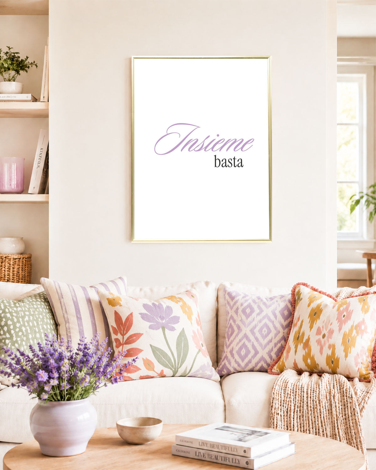 poster Typography con testi e citazioni, decorazione casa ideale per ambienti moderni