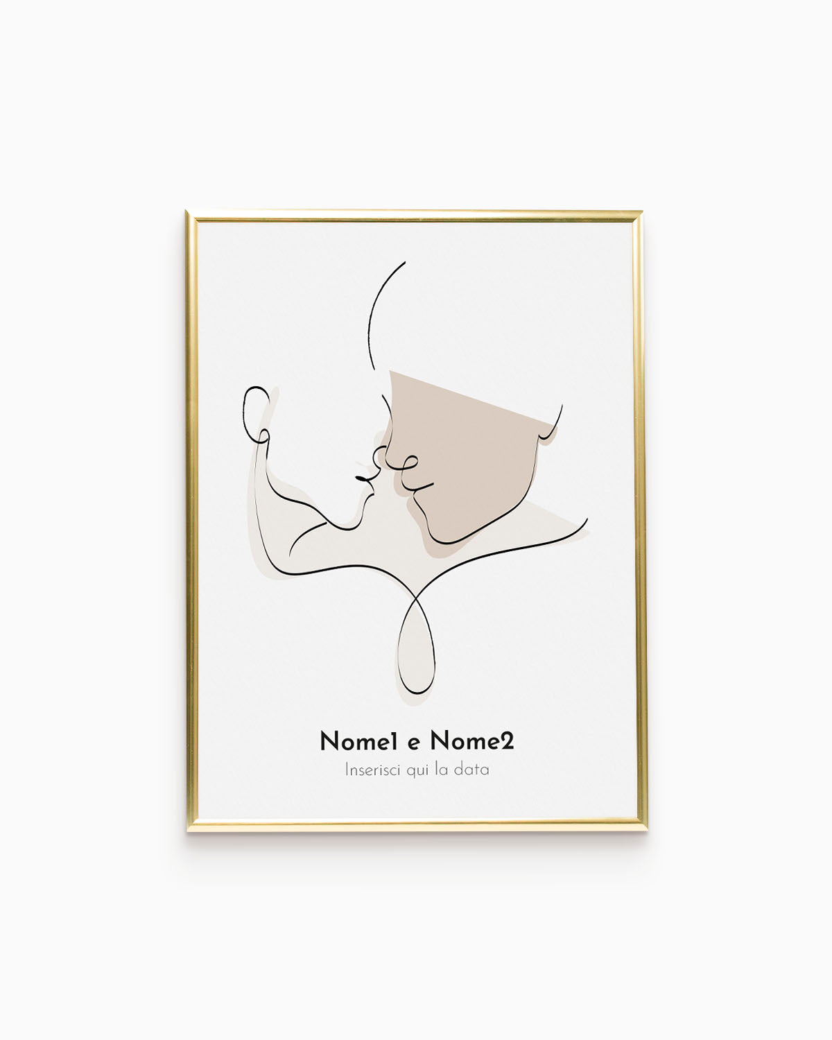 poster personalizzato idea regalo per casa moderna #colore_cornice-oro