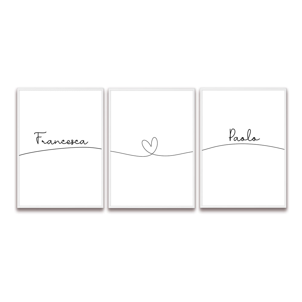 Poster Personalizzato Set Nomi