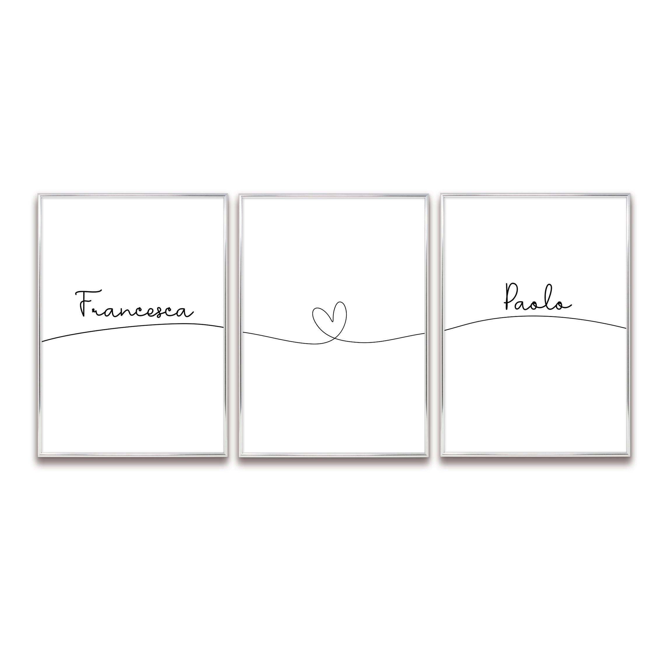 Poster Personalizzato Set Nomi