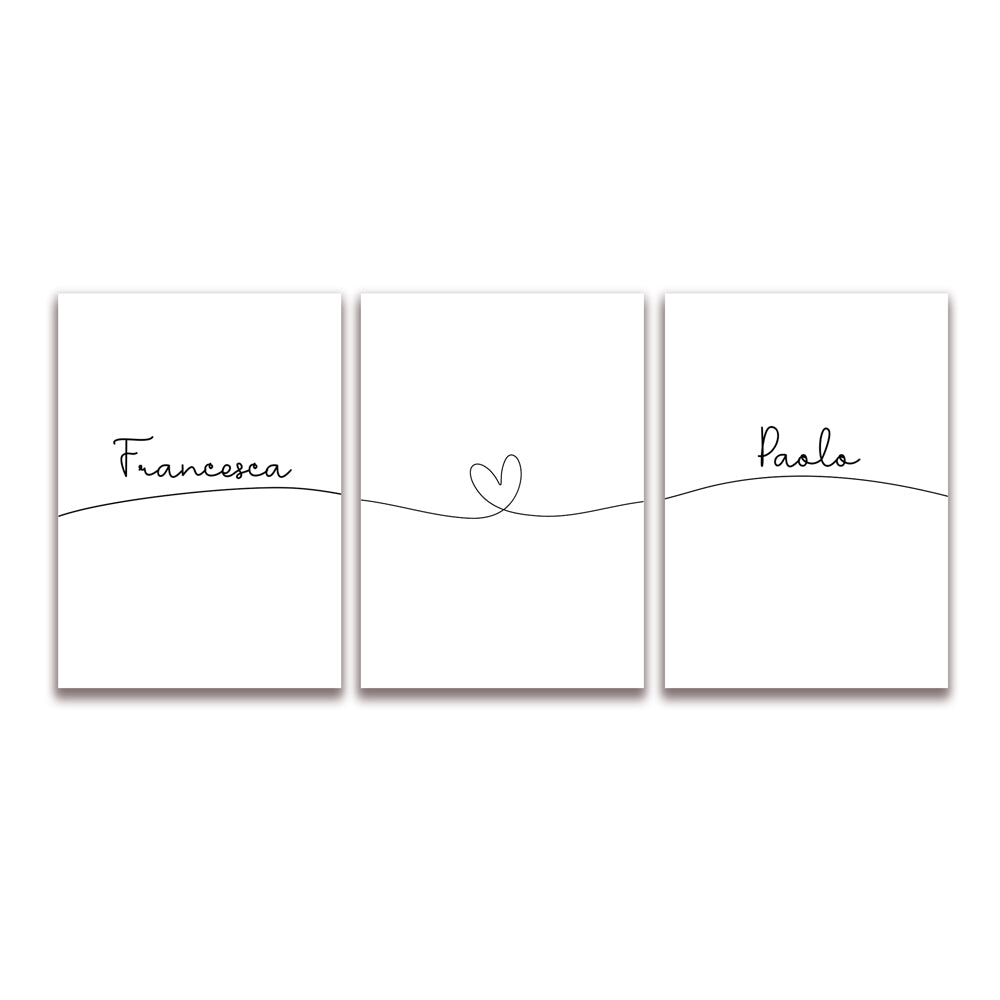 Poster Personalizzato Set Nomi