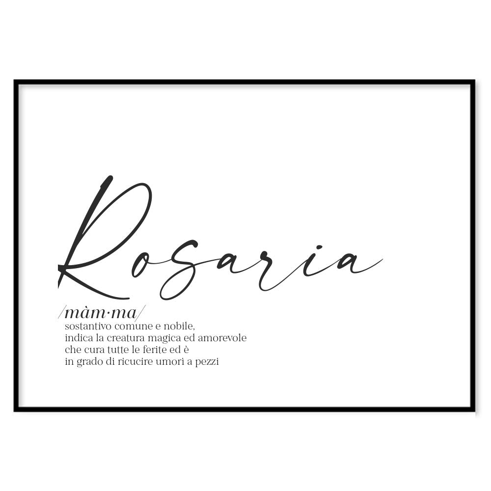 Poster Personalizzato Nome
