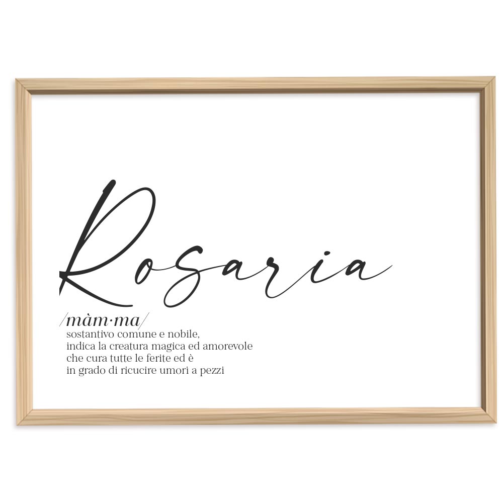 Poster Personalizzato Nome
