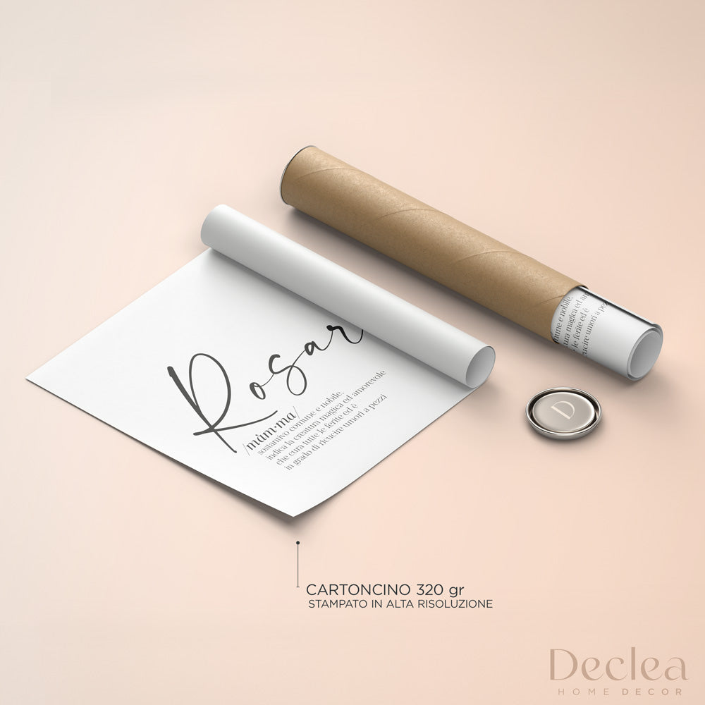 Poster Personalizzato Nome