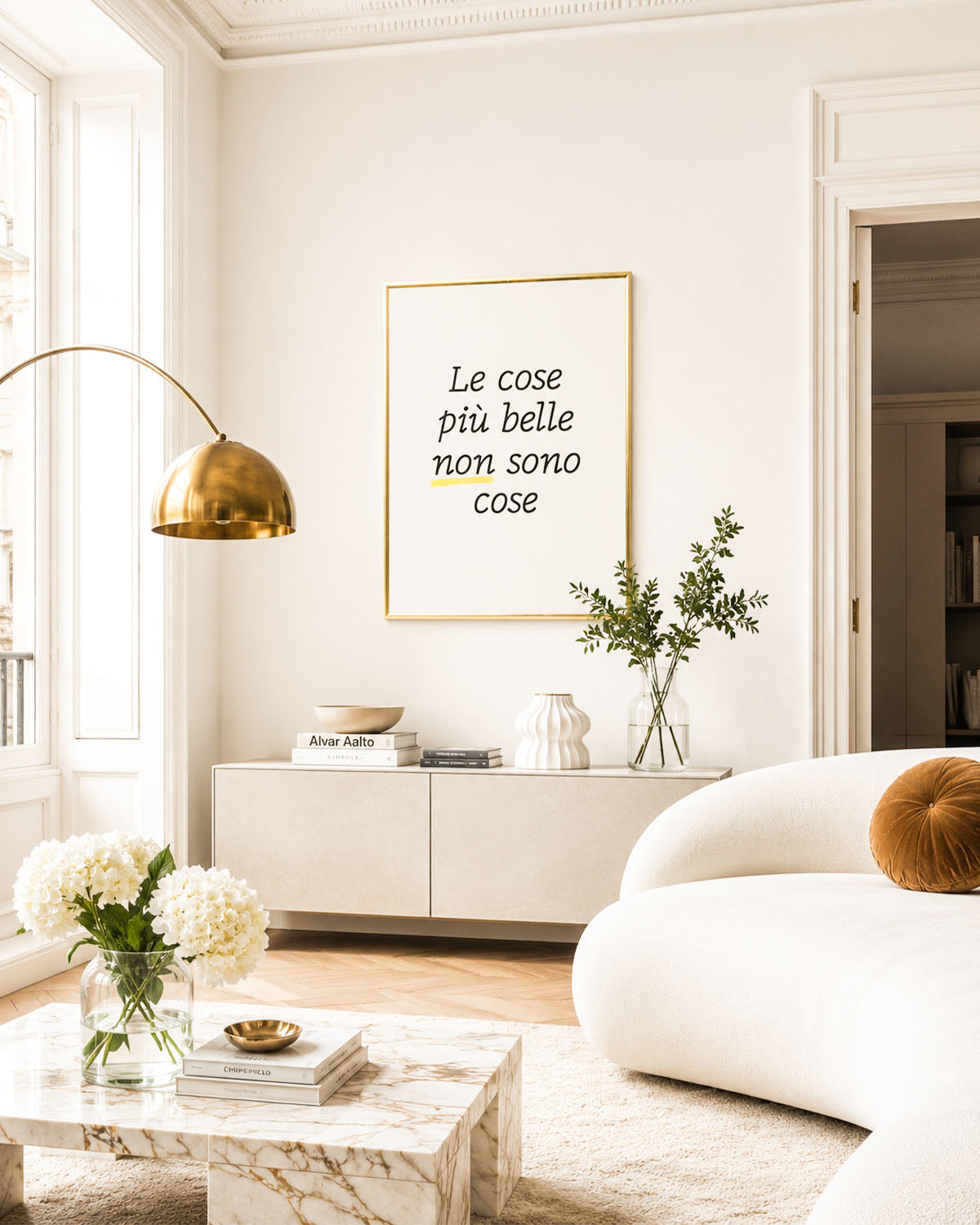 poster Typography con testi e citazioni, decorazione casa ideale per ambienti moderni