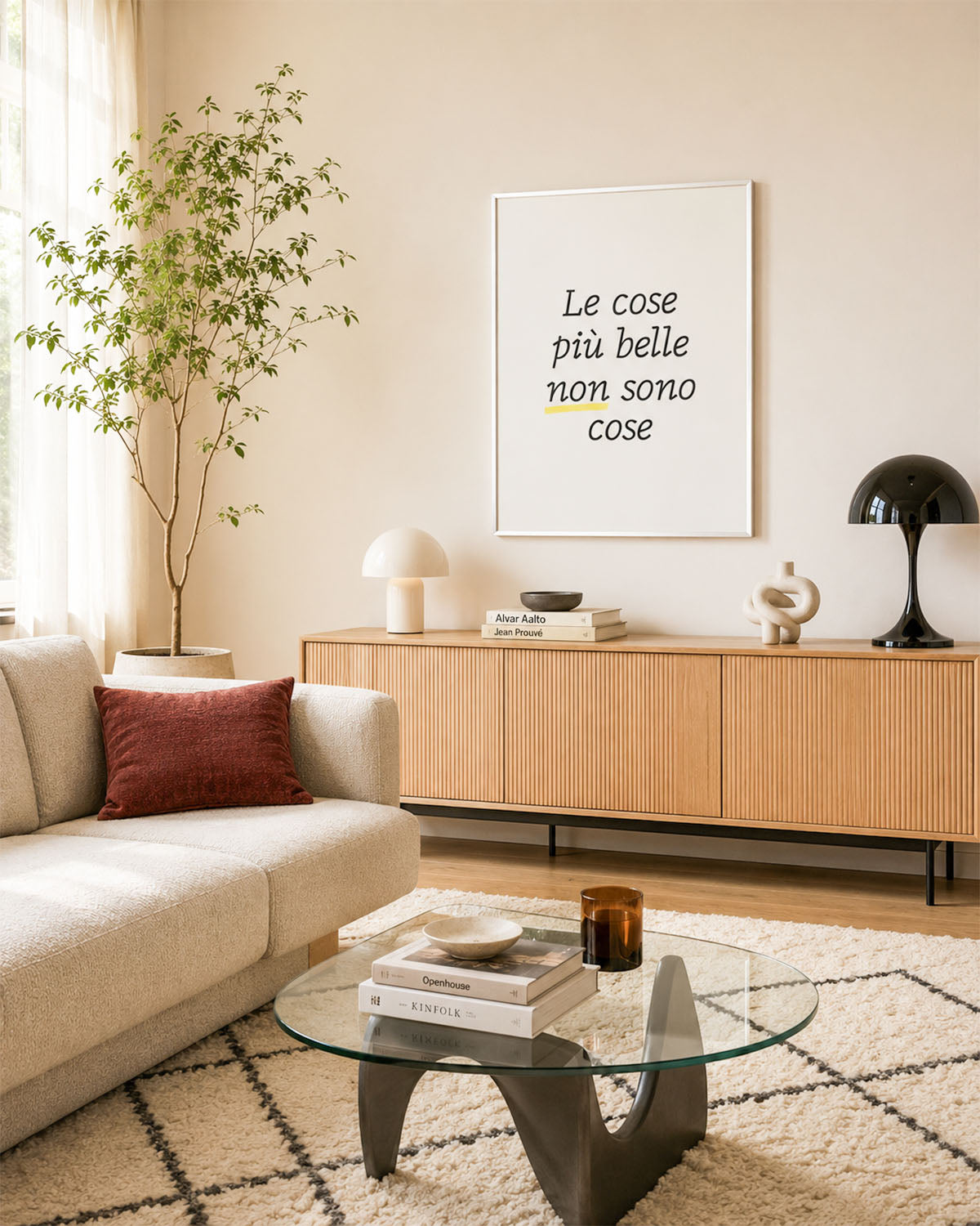poster Typography con testi e citazioni, decorazione casa ideale per ambienti moderni