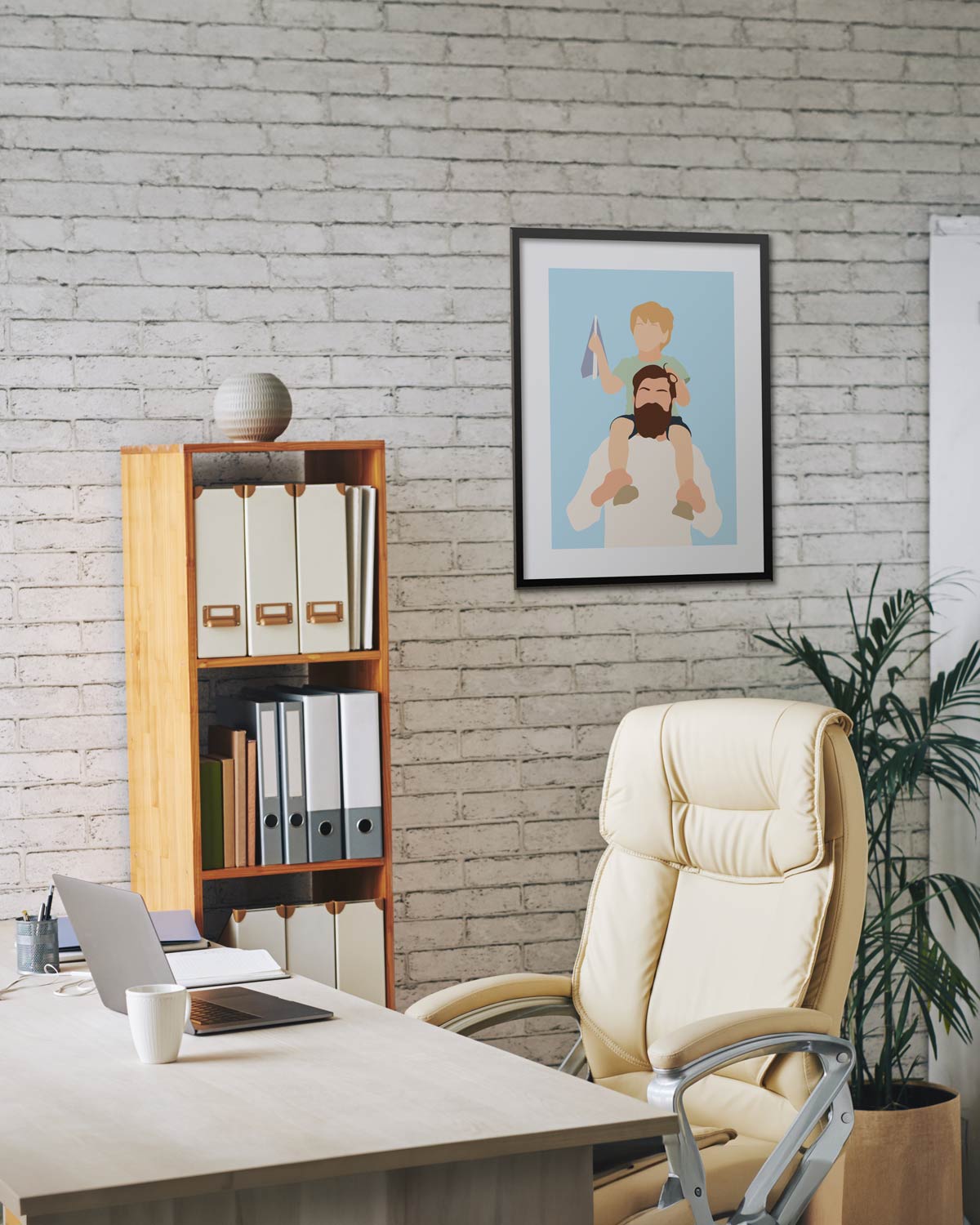 Poster Personalizzato Ritratto Flat