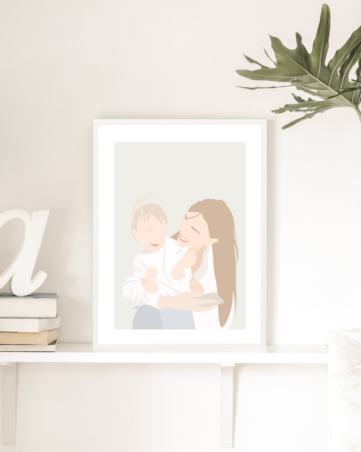 Poster Personalizzato Ritratto Flat