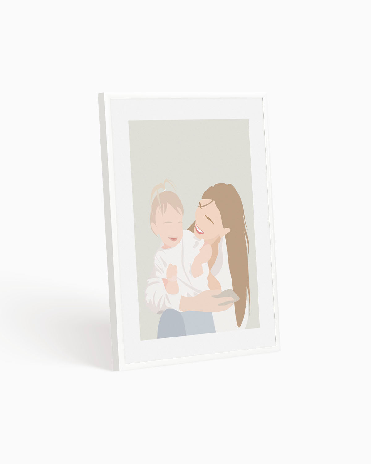 Poster Personalizzato Ritratto Flat