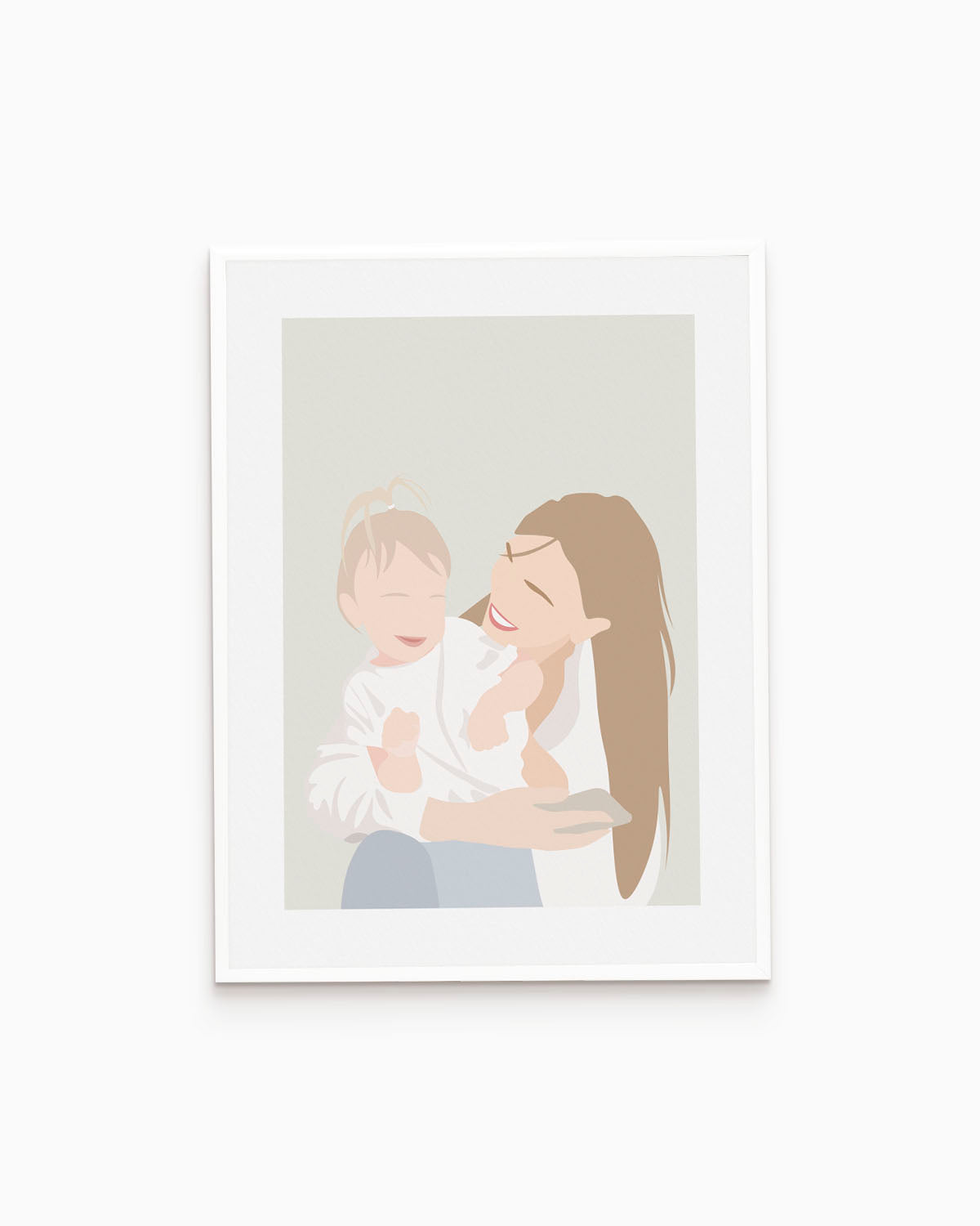 Poster Personalizzato Ritratto Flat