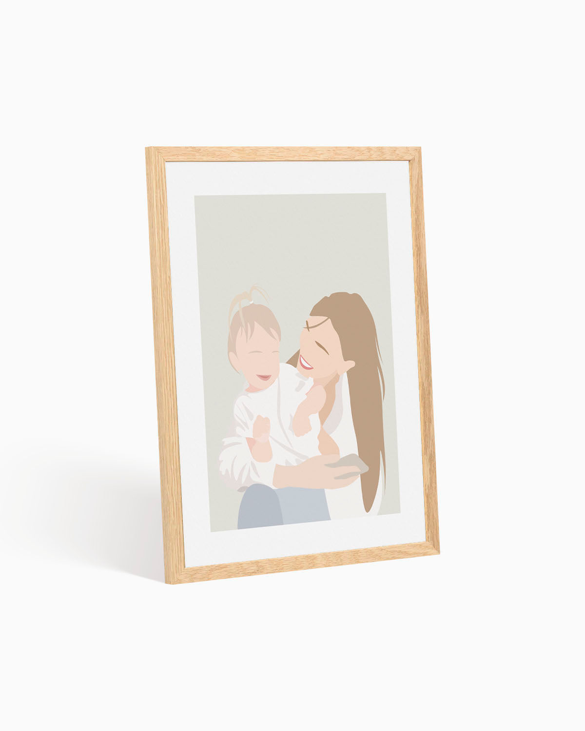 Poster Personalizzato Ritratto Flat