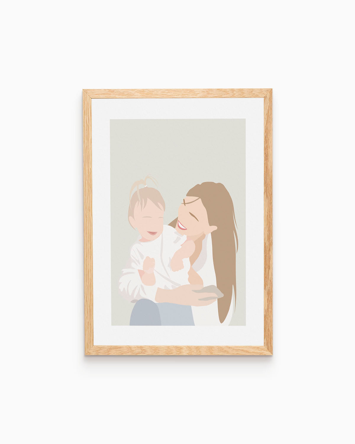 Poster Personalizzato Ritratto Flat