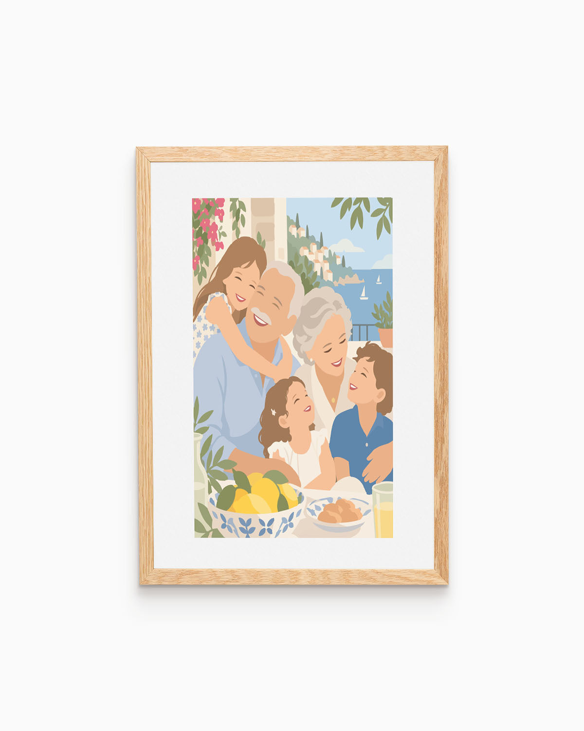 Poster Personalizzato Ritratto Flat