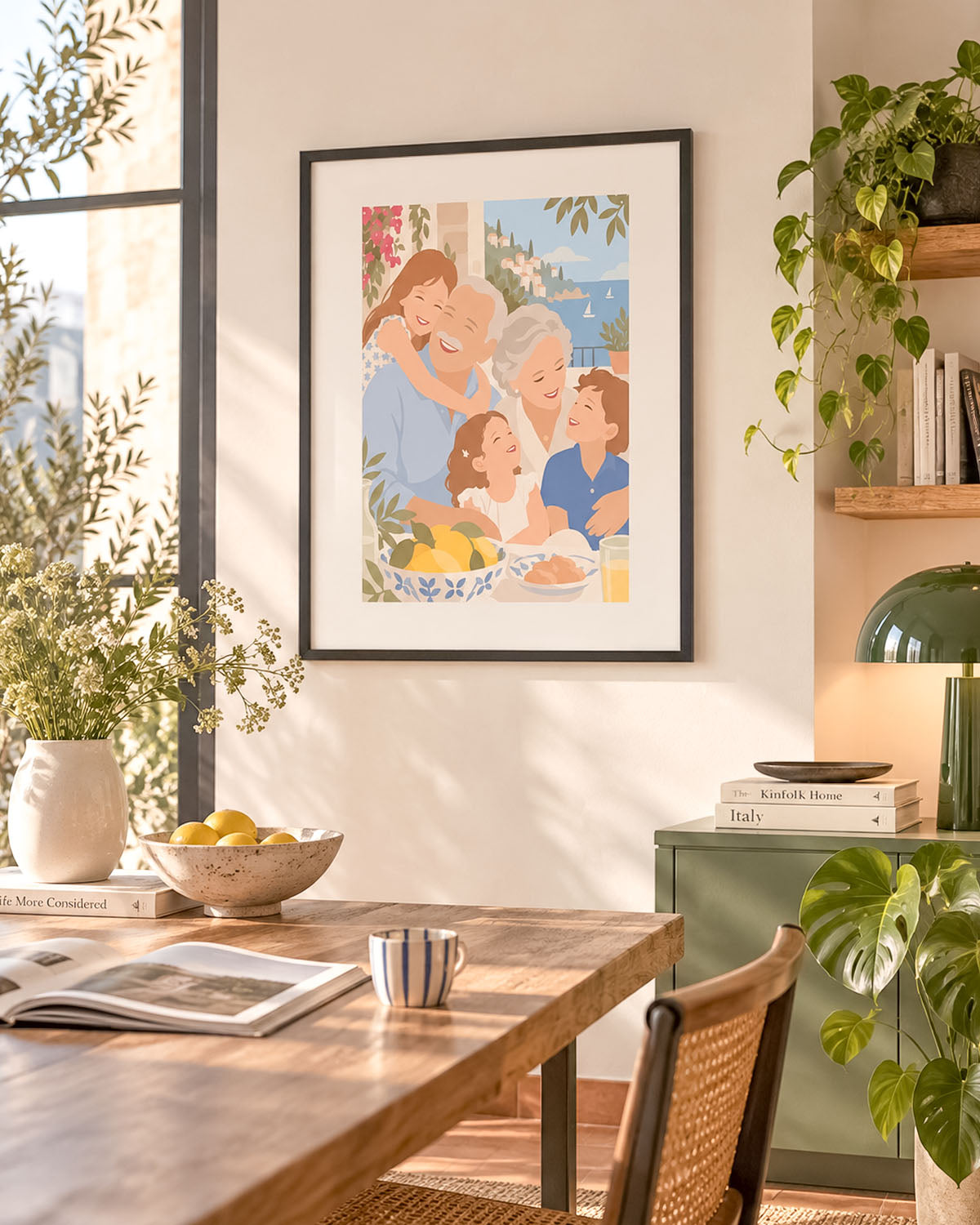 Poster Personalizzato Ritratto Flat